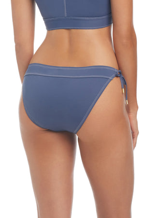 A Fine Line Tie Side Hipster Bikini Bottom - Bleu Rod Beattie
