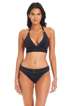 A Fine Line Halter Bra - Bleu Rod Beattie