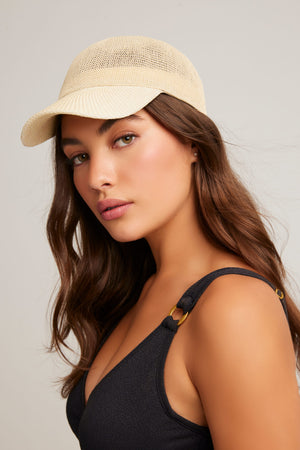 Blue Bleu Rod Beattie Classic Paula mesh baseball cap with breathable mesh panels and adjustable strap.