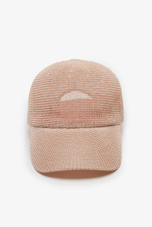 Blue and white mesh baseball cap from Bleu Rod Beattie with a classic design and adjustable strap.