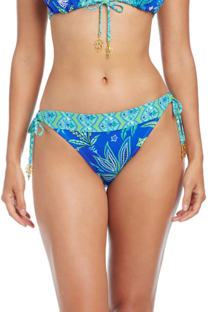 Desert Bloom Tie Side Hipster Bottom - Bleu Rod Beattie
