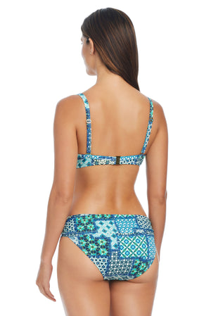 En La Playa Over The Shoulder Bikini Top - Bleu Rod Beattie