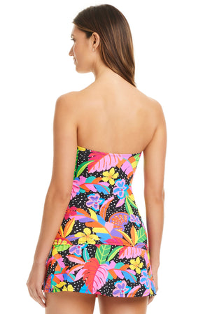 Extra Bold Print Bandini Swimsuit Top - Bleu Rod Beattie