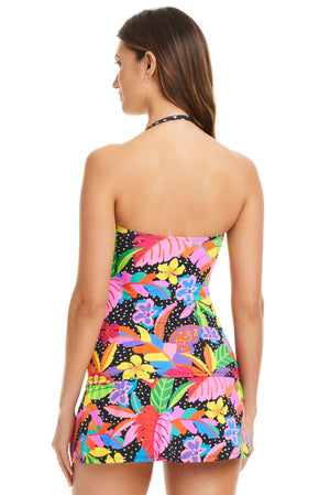 Extra Bold Print Bandini Swimsuit Top - Bleu Rod Beattie