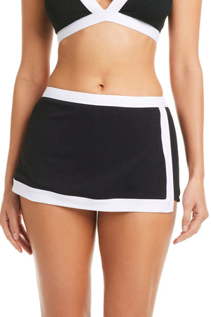 NEW! I'm With The Band Skirted Boy Short Bikini Bottom - Bleu Rod Beattie