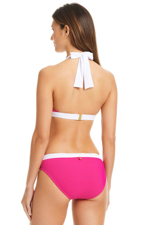 NEW! I'm With The Band Halter Bra Bikini Top - Bleu Rod Beattie