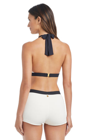 NEW! I'm With The Band Halter Bra Bikini Top - Bleu Rod Beattie