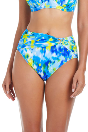 Blue print bikini bottoms