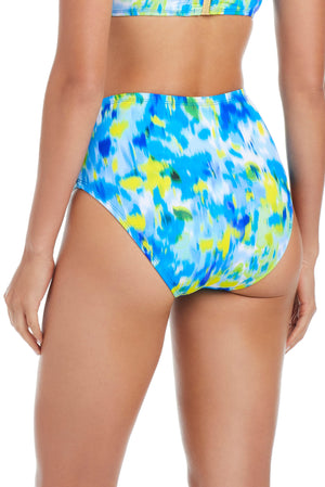 Blue print bikini bottoms