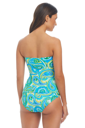 More Is More Bandini Tankini Swimsuit Top - Bleu Rod Beattie