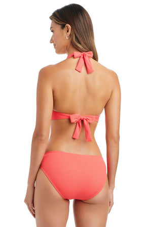 Pique Ole Halter Bikini Top With Ring - Bleu Rod Beattie