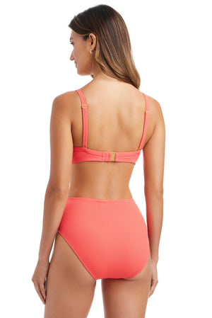 Pique Ole Underwire D-DD Cup Bikini Top - Bleu Rod Beattie