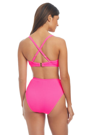 Pique Ole Underwire D-DD Cup Bikini Top - Bleu Rod Beattie