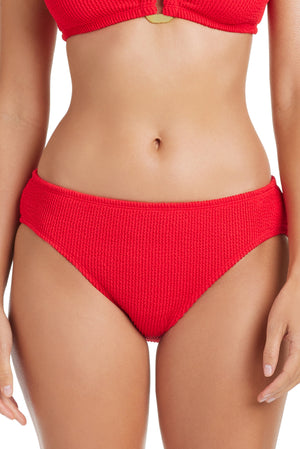 Pucker Up Basic Hipster Bikini Bottom - Bleu Rod Beattie