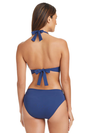 Ring Me Up Halter W Ring Bikini Top - Bleu Rod Beattie