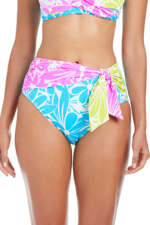Colorful print bikini bottoms