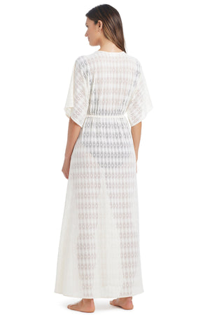 Blue Bleu Rod Sunkissed Crochet Dress Coverup featuring intricate crochet pattern, lightweight fabric, perfect for beach or poolside wear.