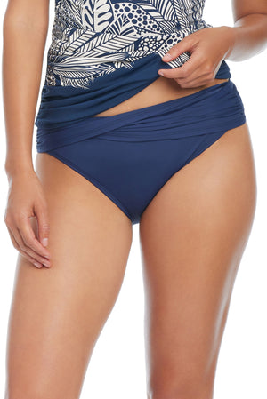 Kore Sarong Hipster Bikini Bottom - Bleu Rod Beattie