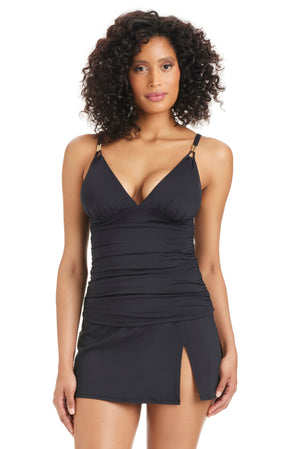 Bleu Rod The Kore Collection Tankini Swimsuit Top with supportive fit and stylish design, perfect for swimwear fashion.