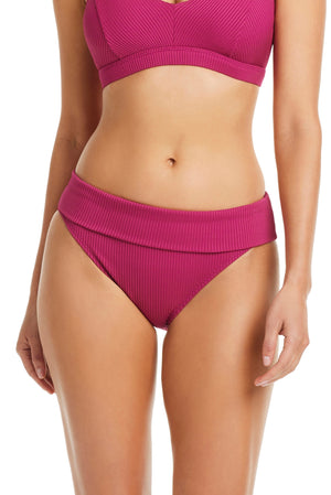 Walk The Line Fold Over Pant Bikini Bottom - Bleu Rod Beattie