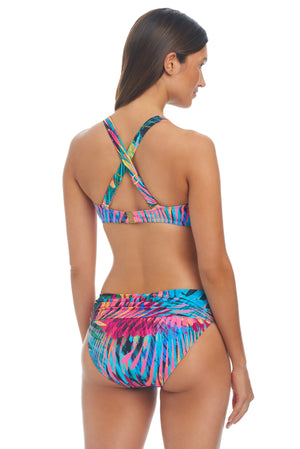 Wild Thing Over the Shoulder Underwire D-DD Cup Bikini Top - Bleu Rod Beattie