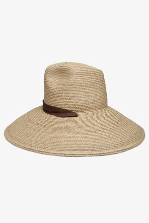 WYETH Thea braided raffia wide brim sunhat with a stylish woven design and wide brim for sun protection.