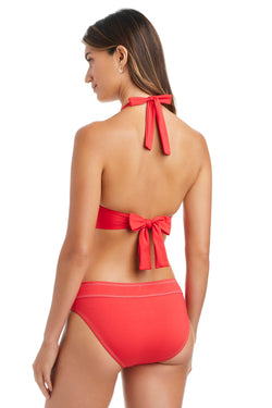 Golden Gate Bleu Rod A Fine Line halter bikini top with adjustable straps and a sleek, stylish design perfect for beachwear.
