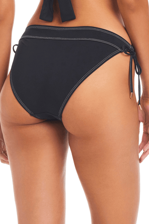 A Fine Line Tie Side Hipster Bikini Bottom - Bleu Rod Beattie