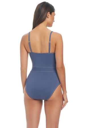 A Fine Line Over The Shoulder Underwire with Molded Cups One-Piece Swimsuit