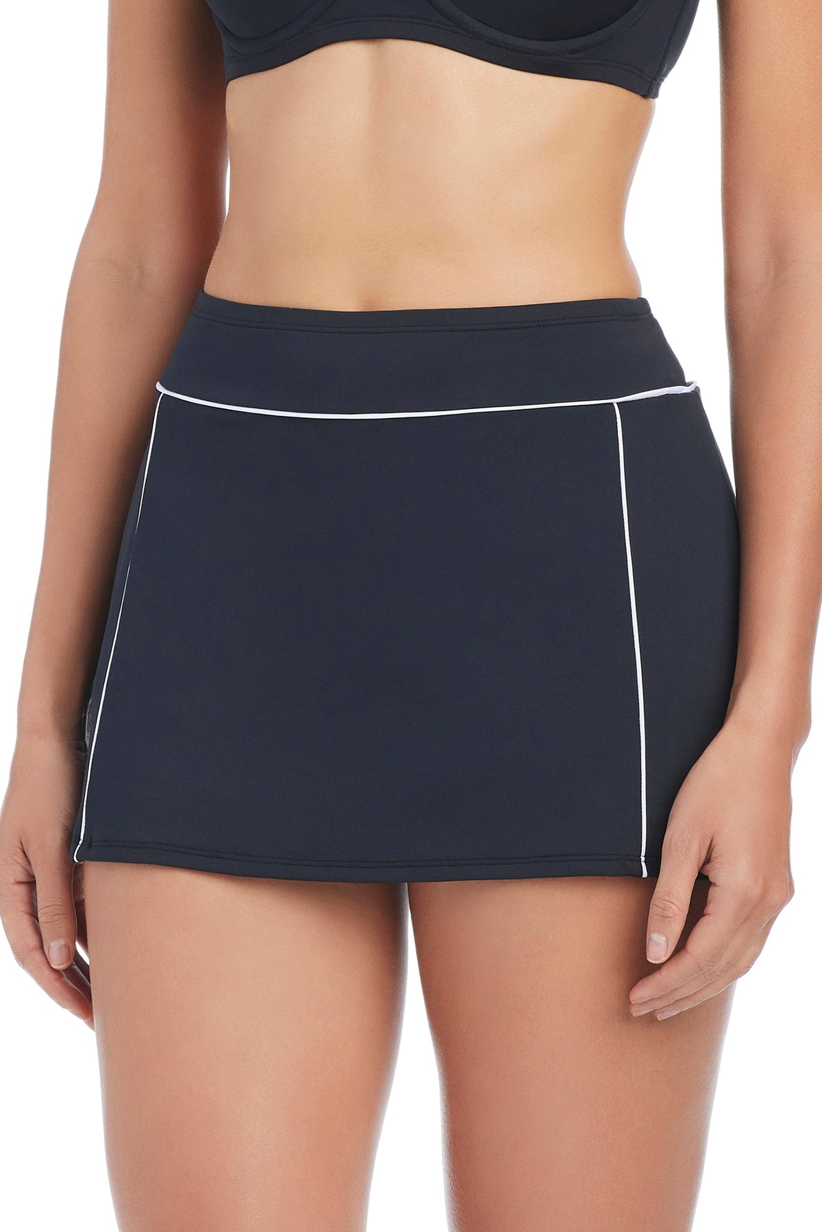 Bleu Rod Ahoy, Captain! skirted bikini bottom with pockets, designed for beachwear, featuring a comfortable fit and stylish look.
