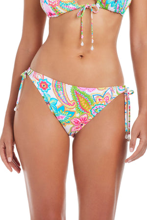 All Set For Summer Tie Side Hipster Bikini Bottom - Bleu Rod Beattie