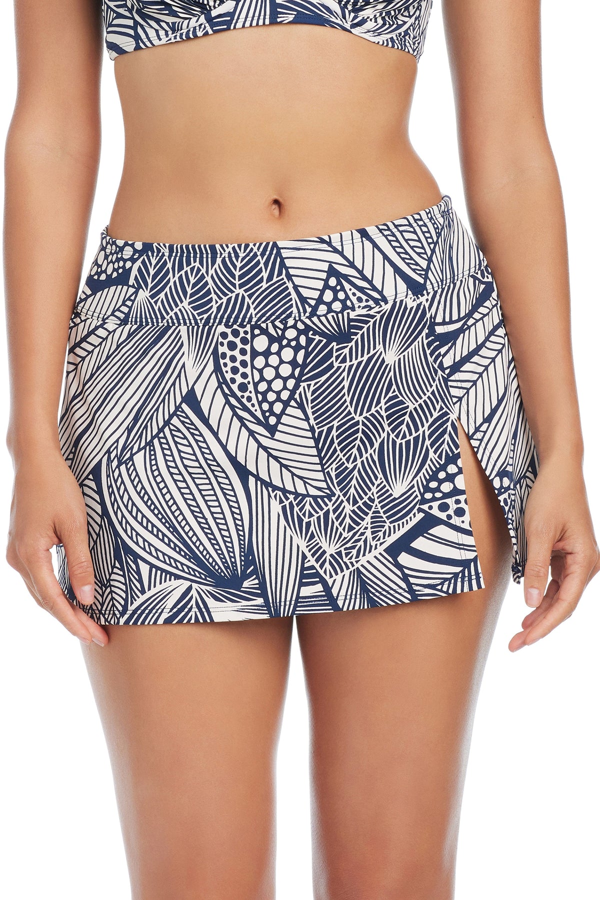Bali Breeze High Waisted Skirted Bottom - Bleu Rod Beattie