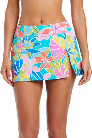 Barcelona Bloom High Waist Skirted Bottom