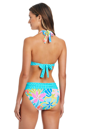 Barcelona Bloom Halter Bikini Top