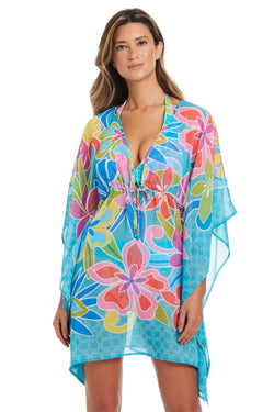 Barcelona Bloom Caftan Coverup