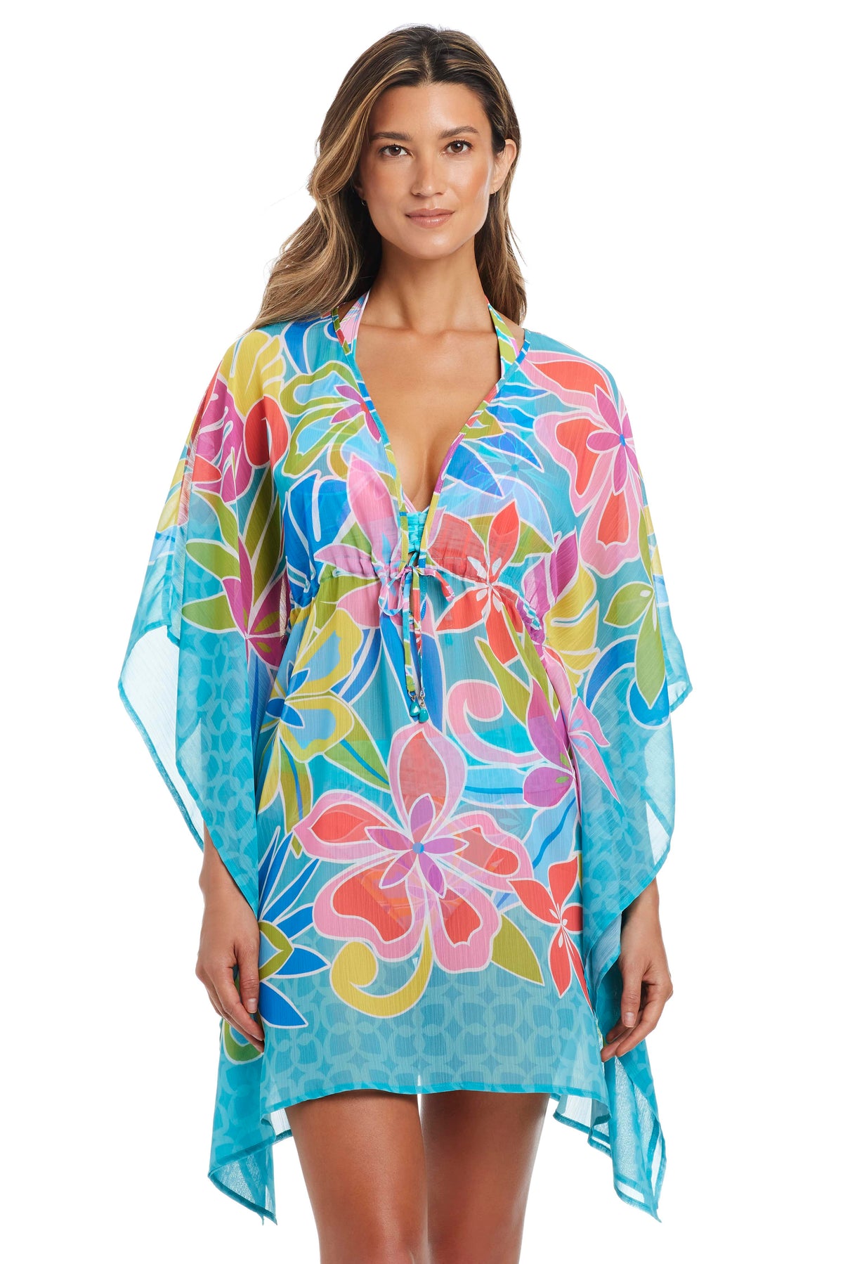 Barcelona Bloom Caftan Coverup