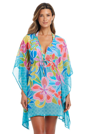 Barcelona Bloom Caftan Coverup