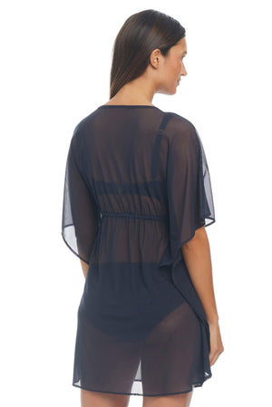 Be Transparent Mesh Caftan Cover Up