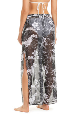 Blue Bleu Rod Double Duty Pant Coverup, lightweight and flowy fabric, designed as a stylish beach or poolside cover-up pant.