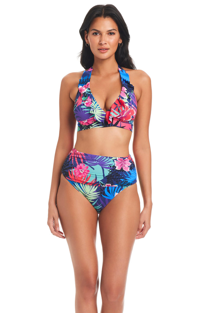 blue hawaiian halter top