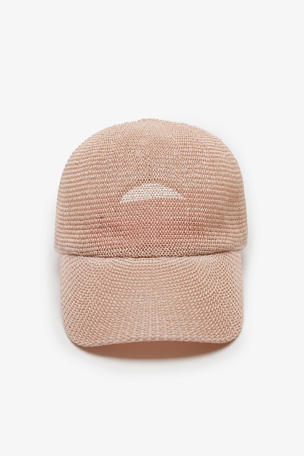 Blue and white mesh baseball cap from Bleu Rod Beattie with a classic design and adjustable strap.