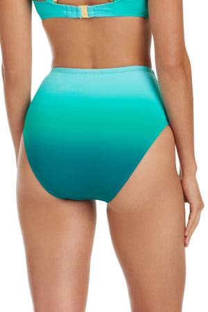 Beat The Heat High Waisted Shirred Bikini Bottom