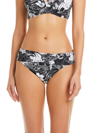 Double Duty Sarong Premium Hipster Bikini Bottom - Bleu Rod Beattie
