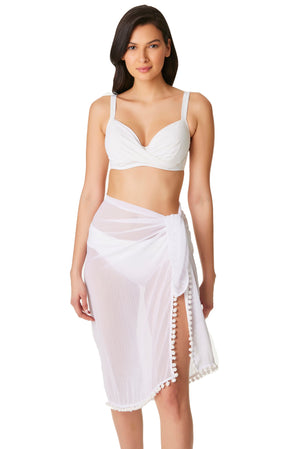 Gypset Pareo Cover Up in White