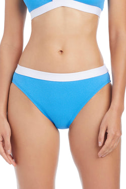 Blue Bleu Rod hipster bikini bottom from the I'm With The Band collection, featuring a comfortable, stylish design.