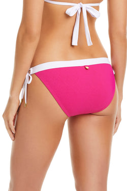 Blue Bleu Rod I'm With The Band tie-side hipster bikini bottom with a comfortable, fashionable fit and vibrant swimwear design.