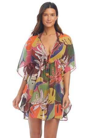 Island Life Chiffon Caftan Cover Up