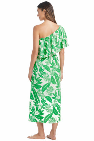 Blue Bleu Rod Island Time dress coverup with lightweight, flowy fabric, perfect for beach or poolside wear.