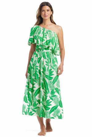 Blue Bleu Rod Island Time dress coverup featuring lightweight fabric and relaxed fit, perfect for beach or poolside wear.