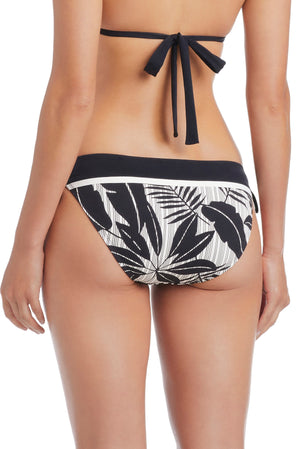 Blue Bleu Rod Island Time tie-side bikini bottom with hipster style, featuring adjustable side ties and vibrant swimwear details.